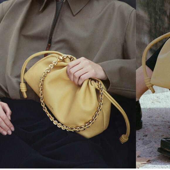 Loewe Medium Flamenco Bag in Sahara colour - Picture 1 of 11